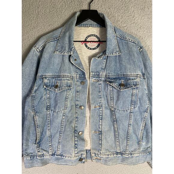 Vintage Gap Denim Jacket Women’s M Light Wash Hong Kong 90s Y2K Classic Fit - Picture 7 of 14